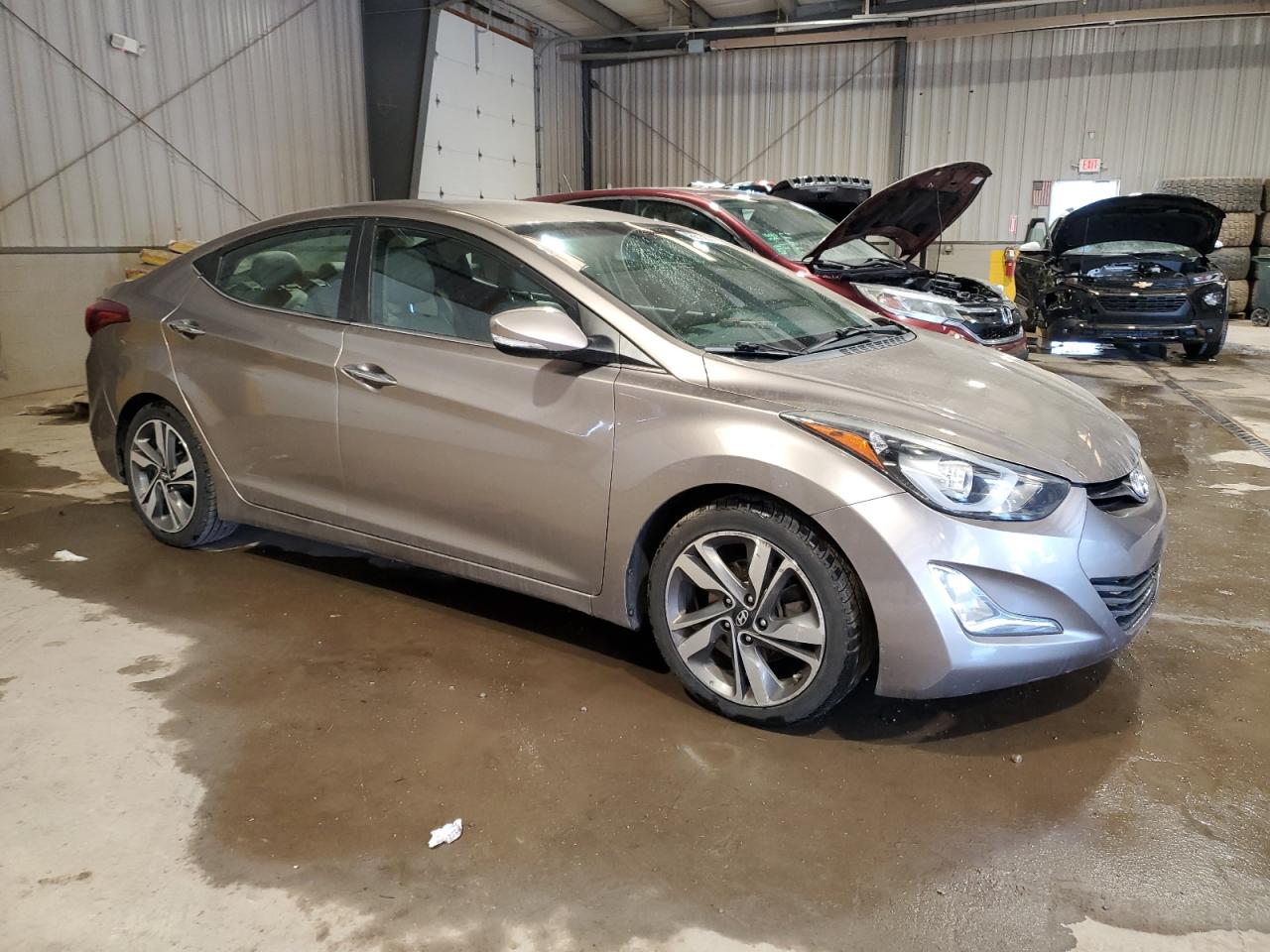 2014 Hyundai Elantra VIN 5NPDH4AE6EH486660 Copart auction photo, vandalism / minor dent/scratches damage thumbnail 4