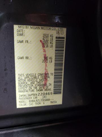 2014 Nissan Altima VIN 1N4AL3AP9EN220469 Copart auction photo, rear end damage thumbnail 12