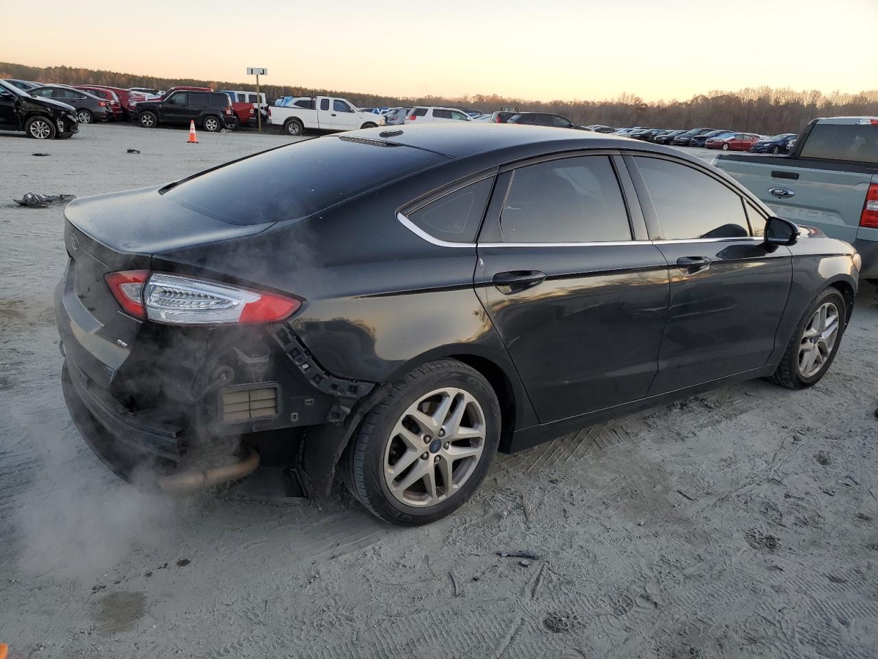 2013 Ford Fusion VIN 3FA6P0H74DR168999 Copart auction photo, front end / rear end damage thumbnail 3