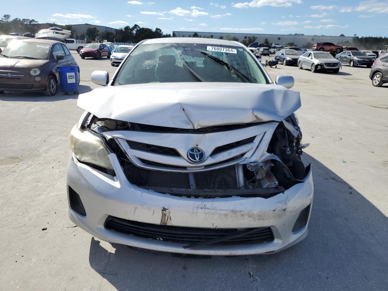 2011 Toyota Corolla VIN 2T1BU4EEXBC574042 Copart auction photo, front end damage thumbnail 5