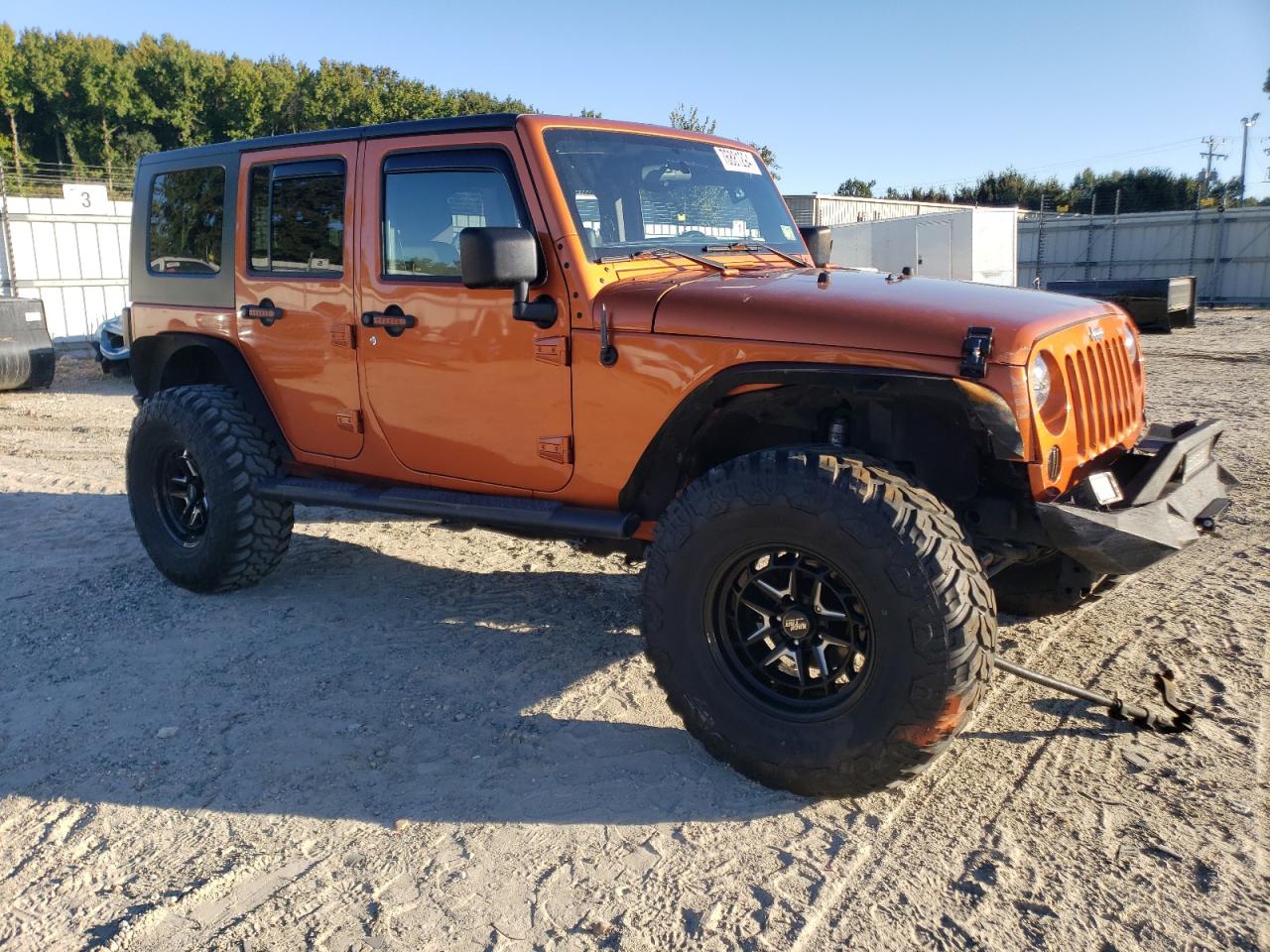 2011 Jeep Wrangler VIN 1J4BA3H19BL518107 Copart auction photo, front end damage thumbnail 4