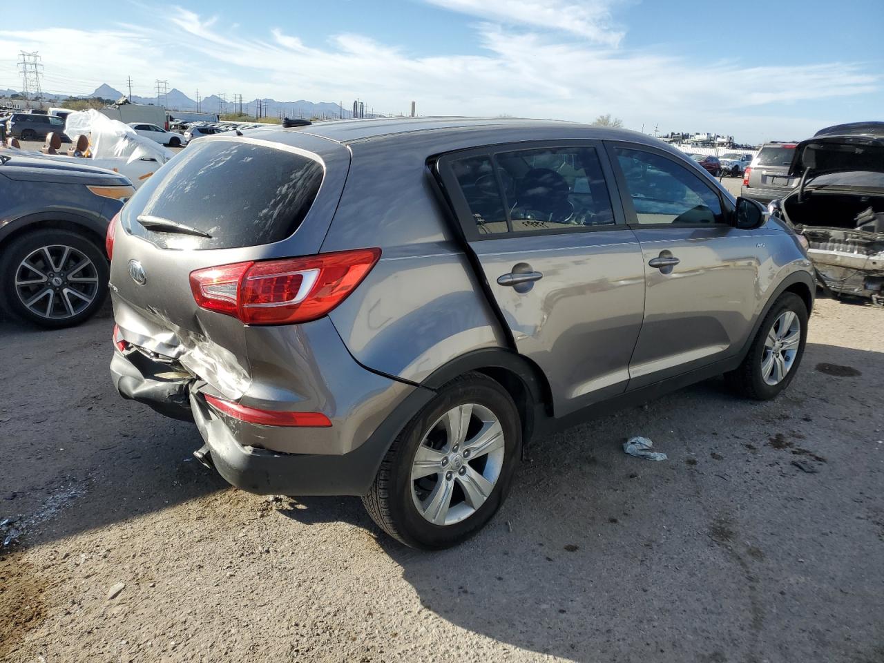 2013 KIA Sportage VIN KNDPBCA21D7450277 Copart auction photo, rear end / frame damage damage thumbnail 3
