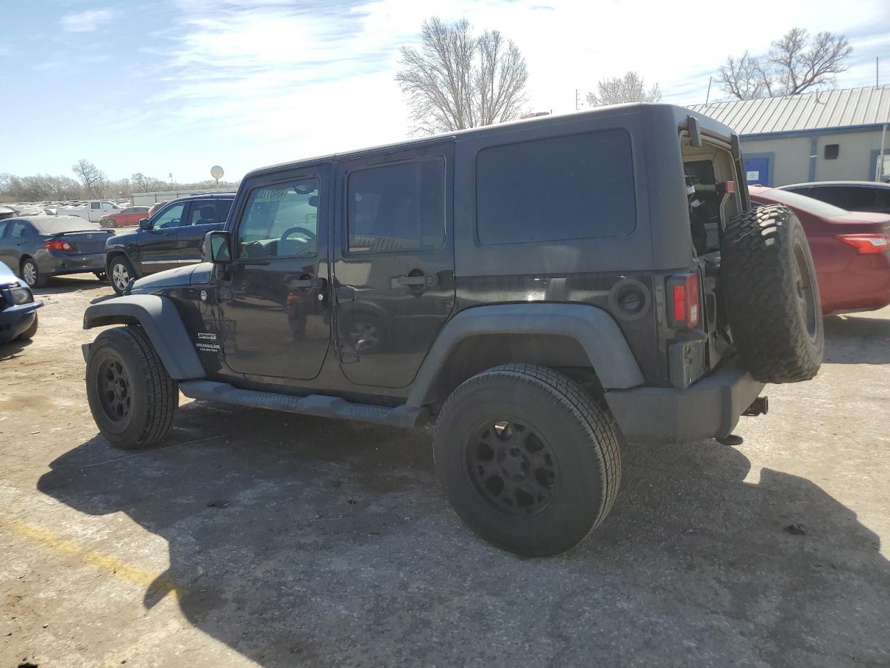 2013 Jeep Wrangler VIN 1C4HJWDG2DL642721 Copart auction photo, front end / rear end damage thumbnail 2