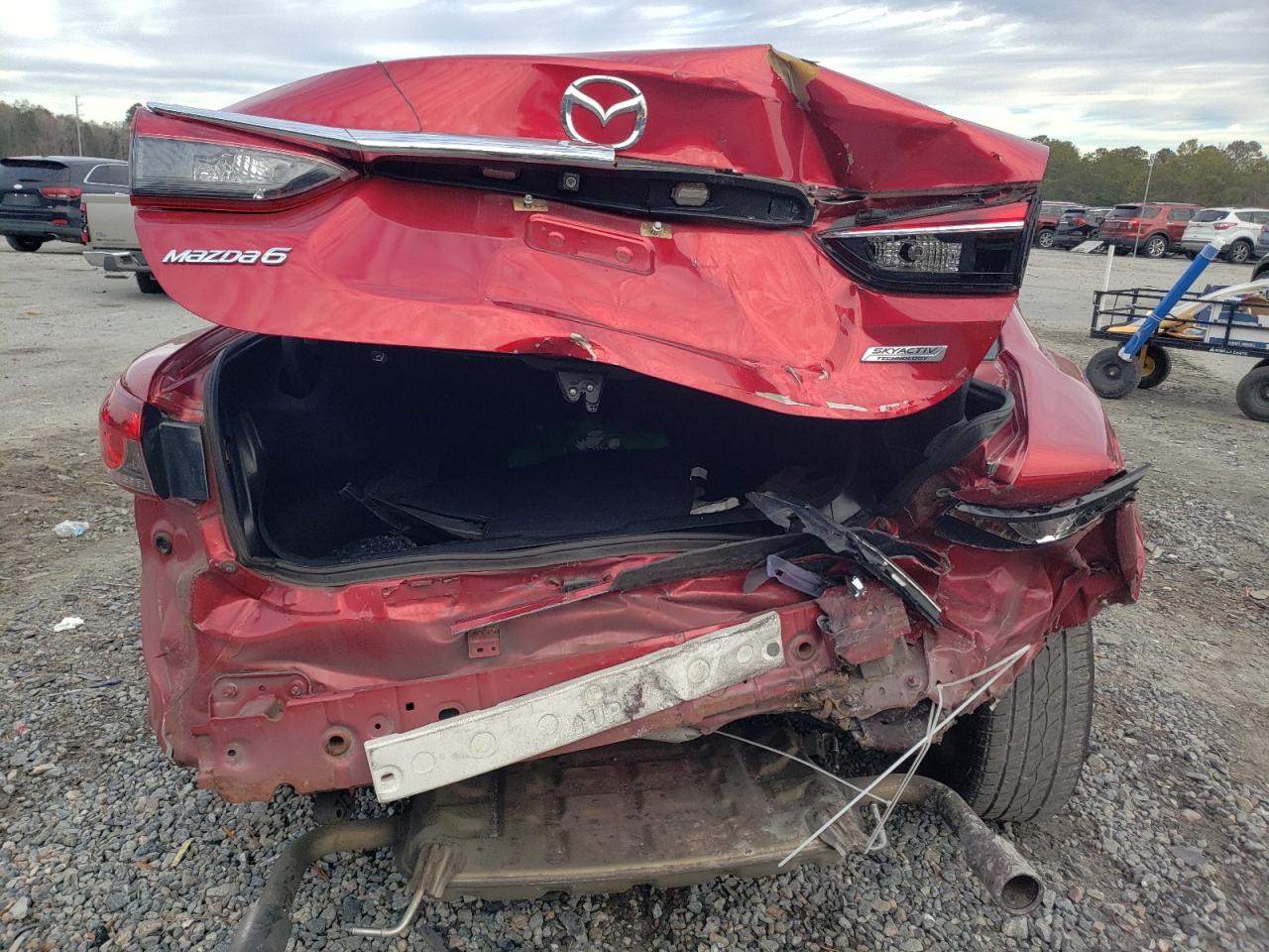 2016 Mazda 6 VIN JM1GJ1U5XG1411787 Copart auction photo, all over damage thumbnail 6