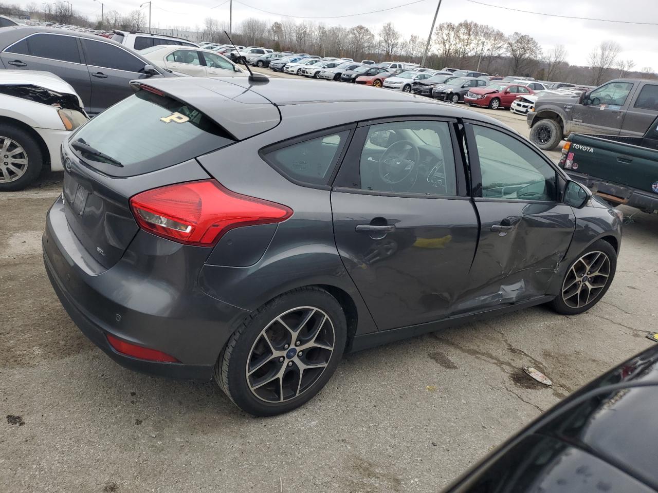2018 Ford Focus VIN 1FADP3M23JL202671 Copart auction photo, side damage thumbnail 3