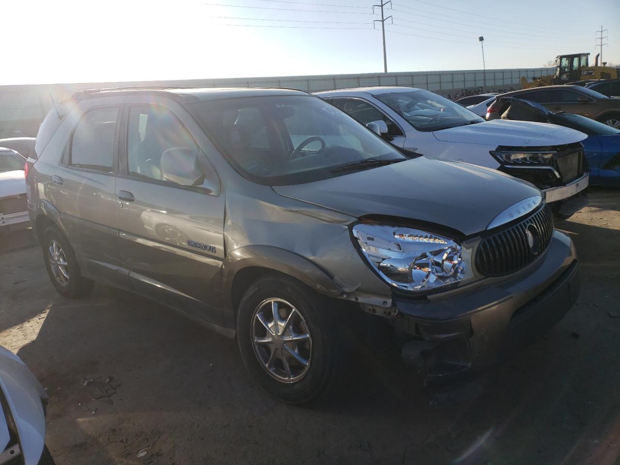 2002 Buick Rendezvous VIN 3G5DB03E42S518439 Copart auction photo, side / front end damage thumbnail 4