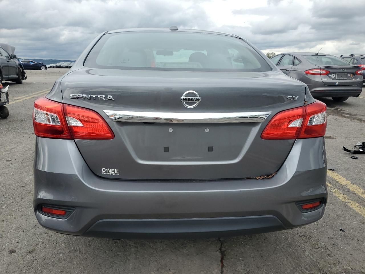2018 Nissan Sentra VIN 3N1AB7APXJY222462 Copart auction photo, front end / side damage thumbnail 6