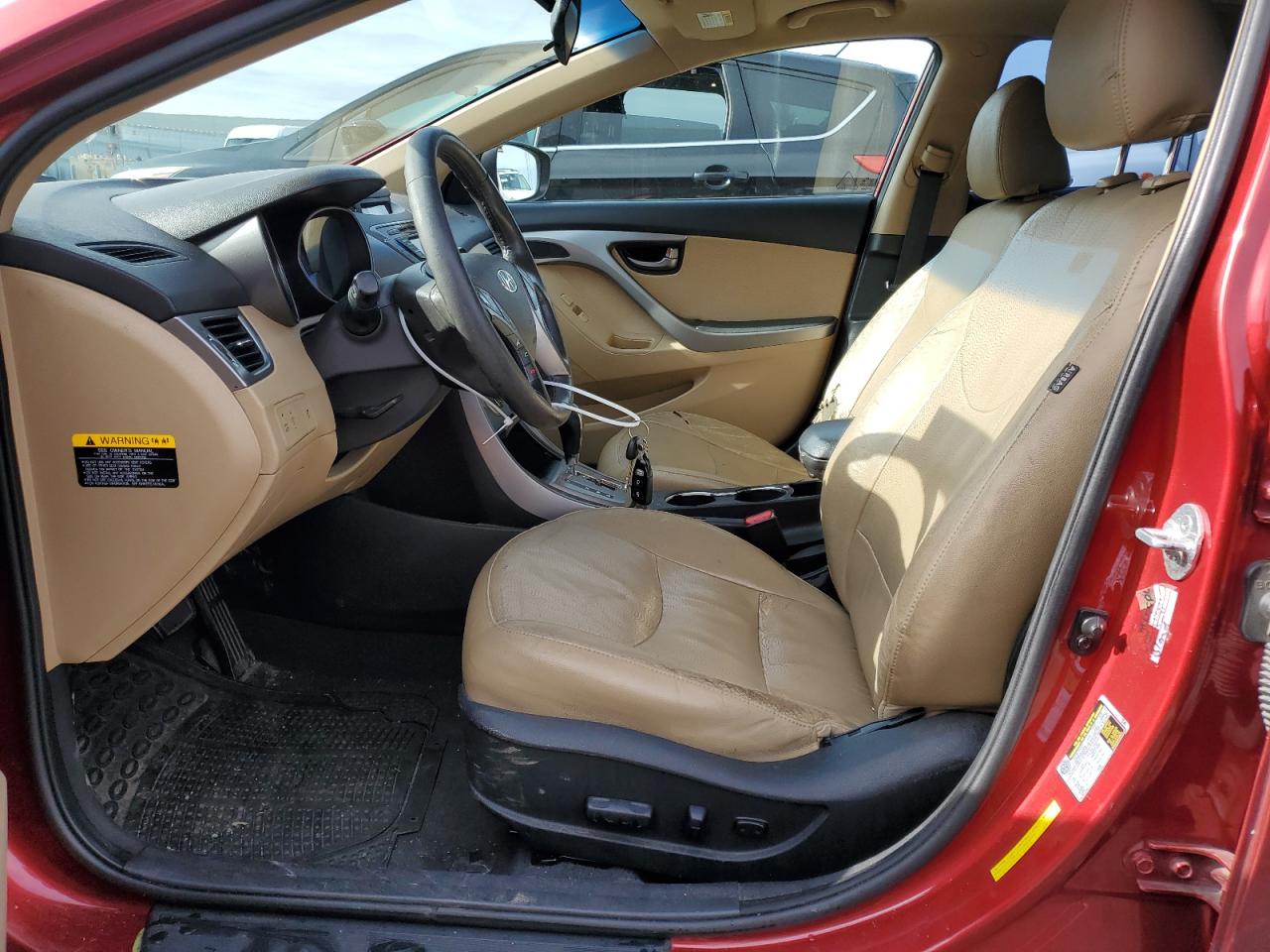 2013 Hyundai Elantra VIN 5NPDH4AE3DH194169 Copart auction photo, side damage thumbnail 7