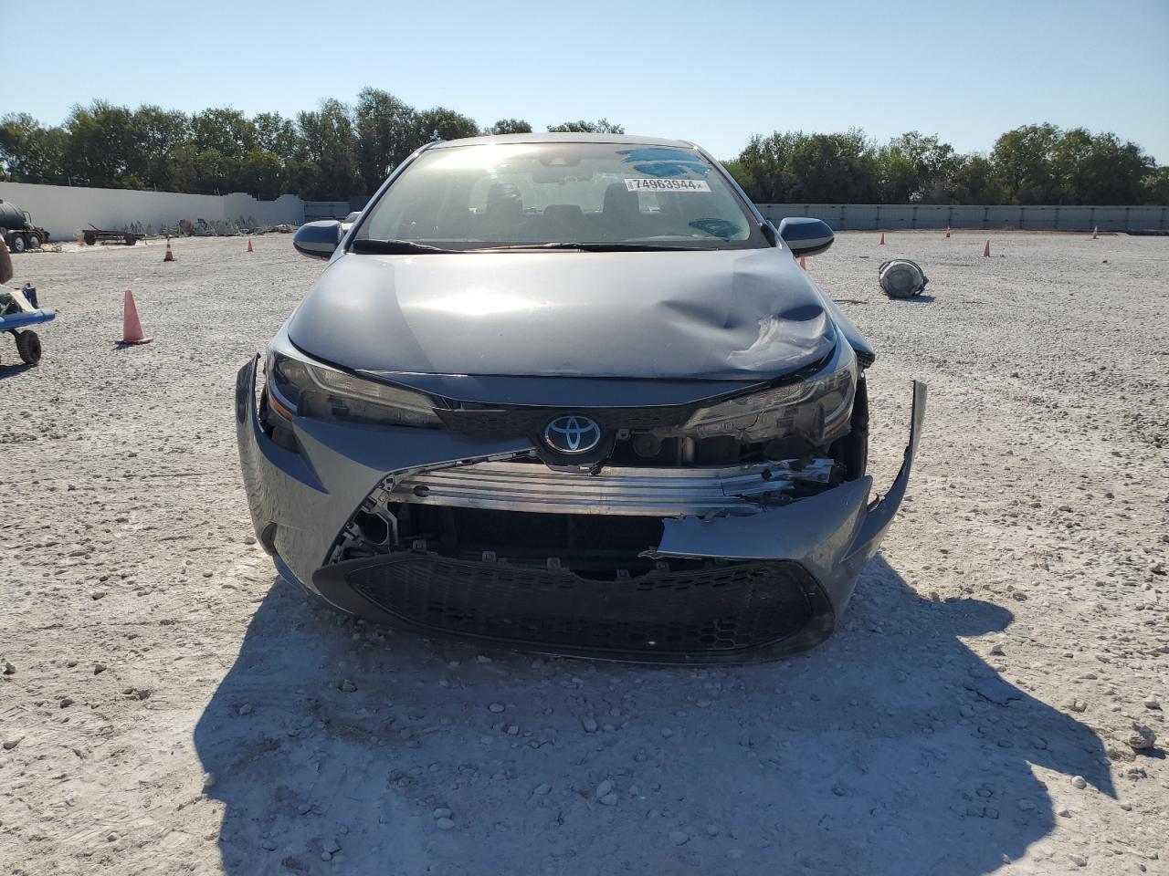 2022 Toyota Corolla VIN 5YFEPMAE0NP293947 Copart auction photo, front end / side damage thumbnail 5