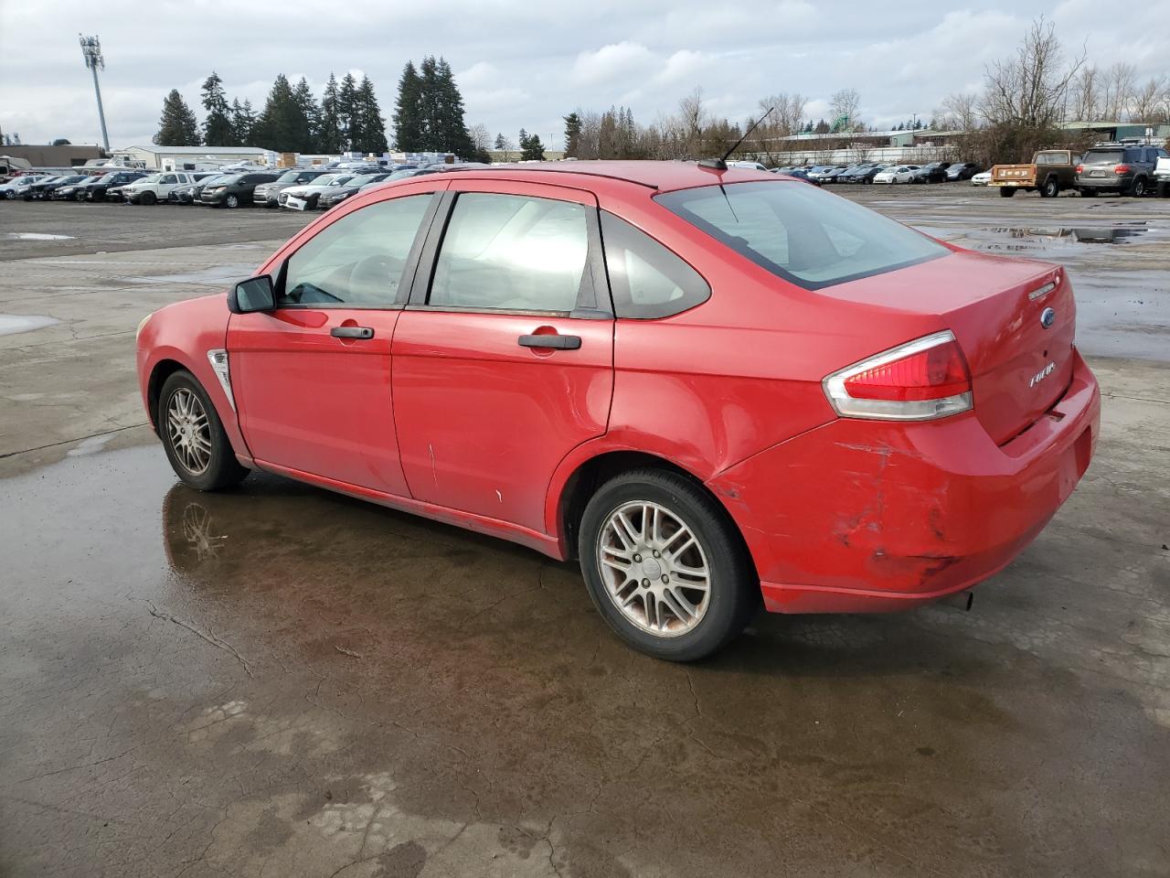 2008 Ford Focus VIN 1FAHP35N88W185787 Copart auction photo, front end / rear end damage thumbnail 2