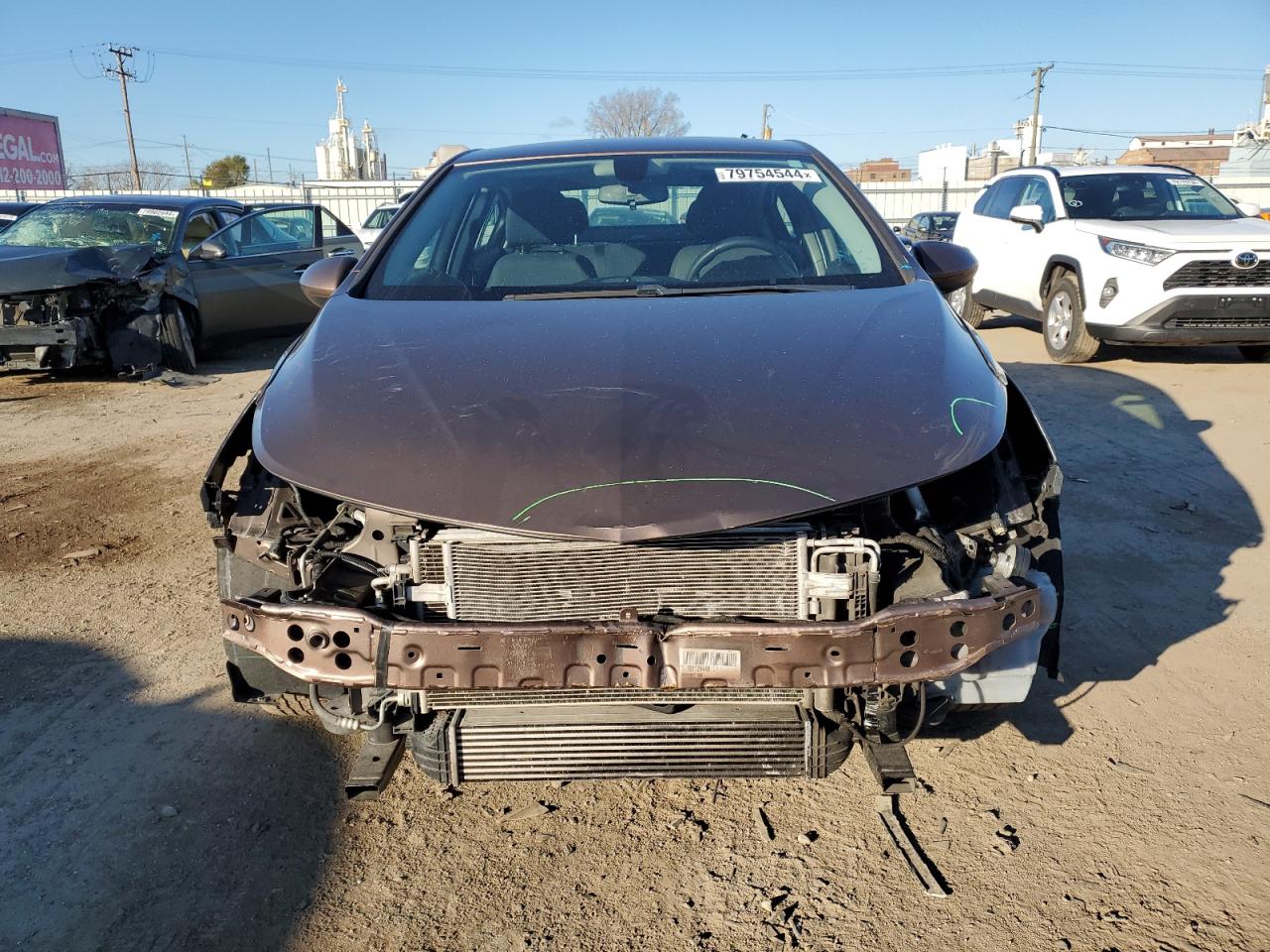 2019 Chevrolet Cruze VIN 1G1BC5SM2K7120091 Copart auction photo, front end / rear end damage thumbnail 5