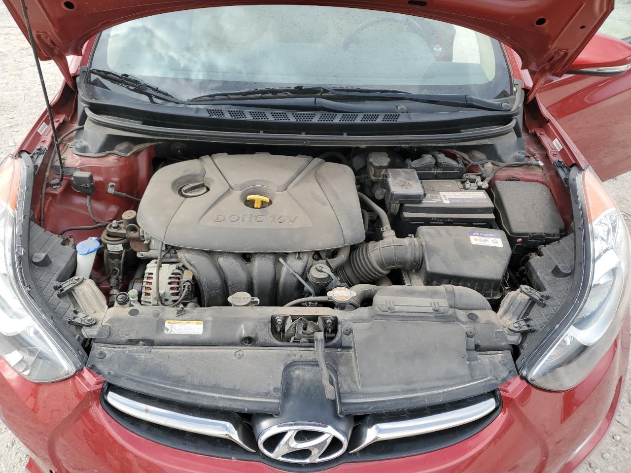 2011 Hyundai Elantra VIN KMHDH4AE9BU151714 Copart auction photo, front end / minor dent/scratches damage thumbnail 12