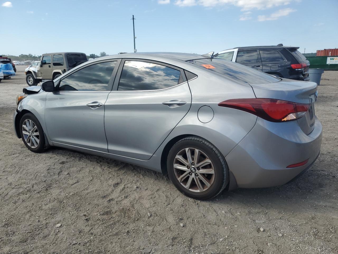 2015 Hyundai Elantra VIN KMHDH4AE7FU380902 Copart auction photo, front end damage thumbnail 2