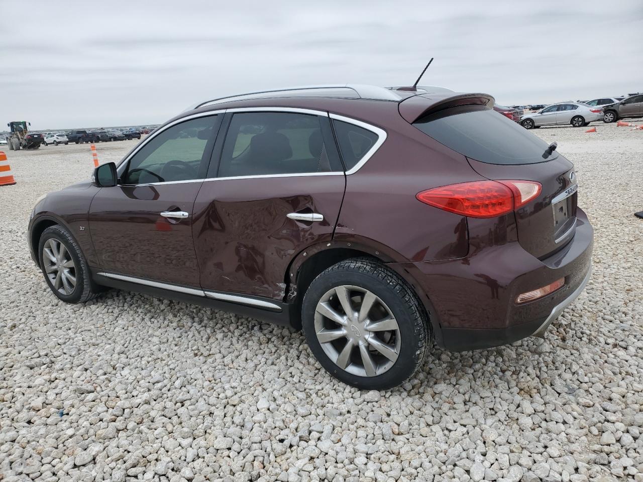 2017 Infiniti QX50 VIN JN1BJ0RP4HM381641 Copart auction photo, side damage thumbnail 2
