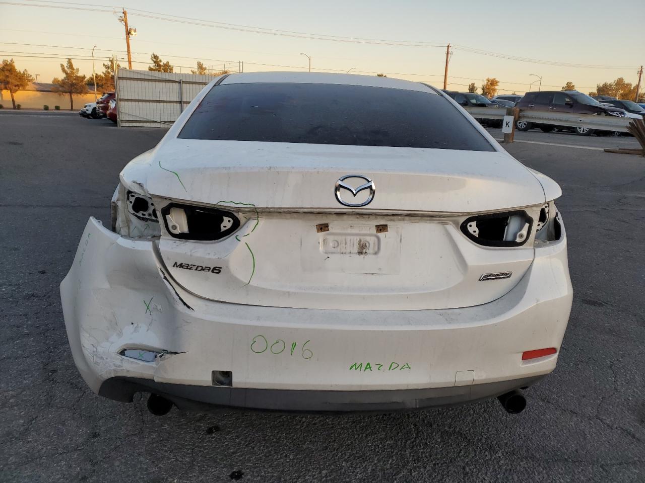 2015 Mazda 6 VIN JM1GJ1U58F1218293 Copart auction photo, rear end damage thumbnail 6
