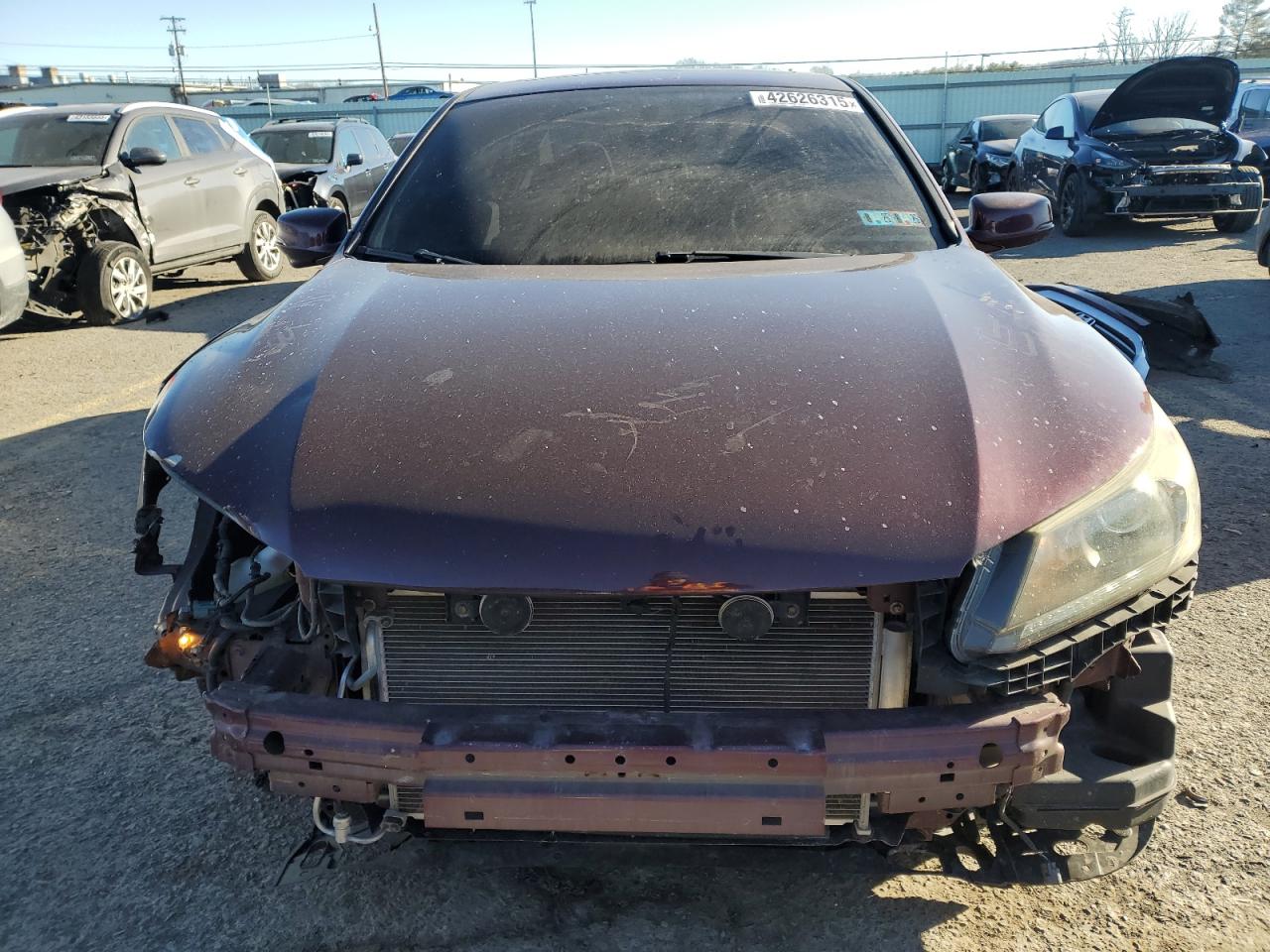 2014 Honda Accord VIN 1HGCR2F72EA112210 Copart auction photo, front end damage thumbnail 5