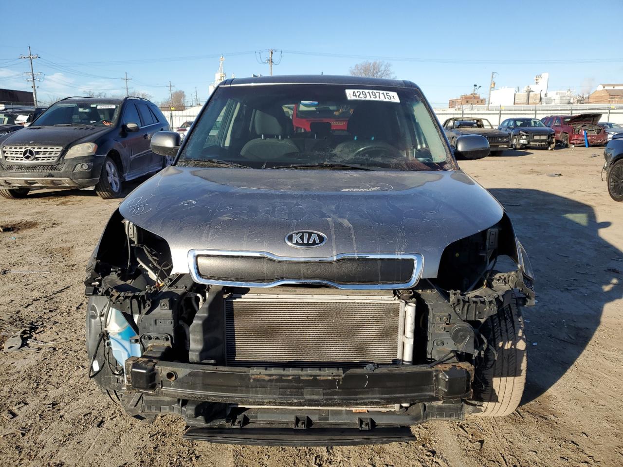 2015 KIA Soul VIN KNDJN2A20F7162079 Copart auction photo, front end damage thumbnail 5