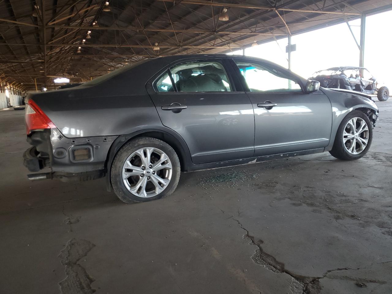 2012 Ford Fusion VIN 3FAHP0HA3CR145149 Copart auction photo, front end / side damage thumbnail 3