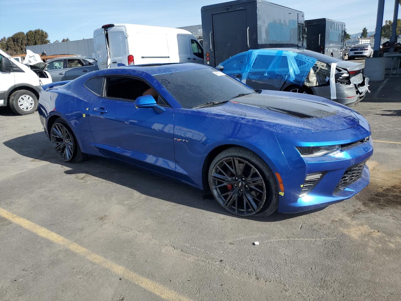 2017 Chevrolet Camaro VIN 1G1FH1R71H0110732 Copart auction photo, vandalism damage thumbnail 4