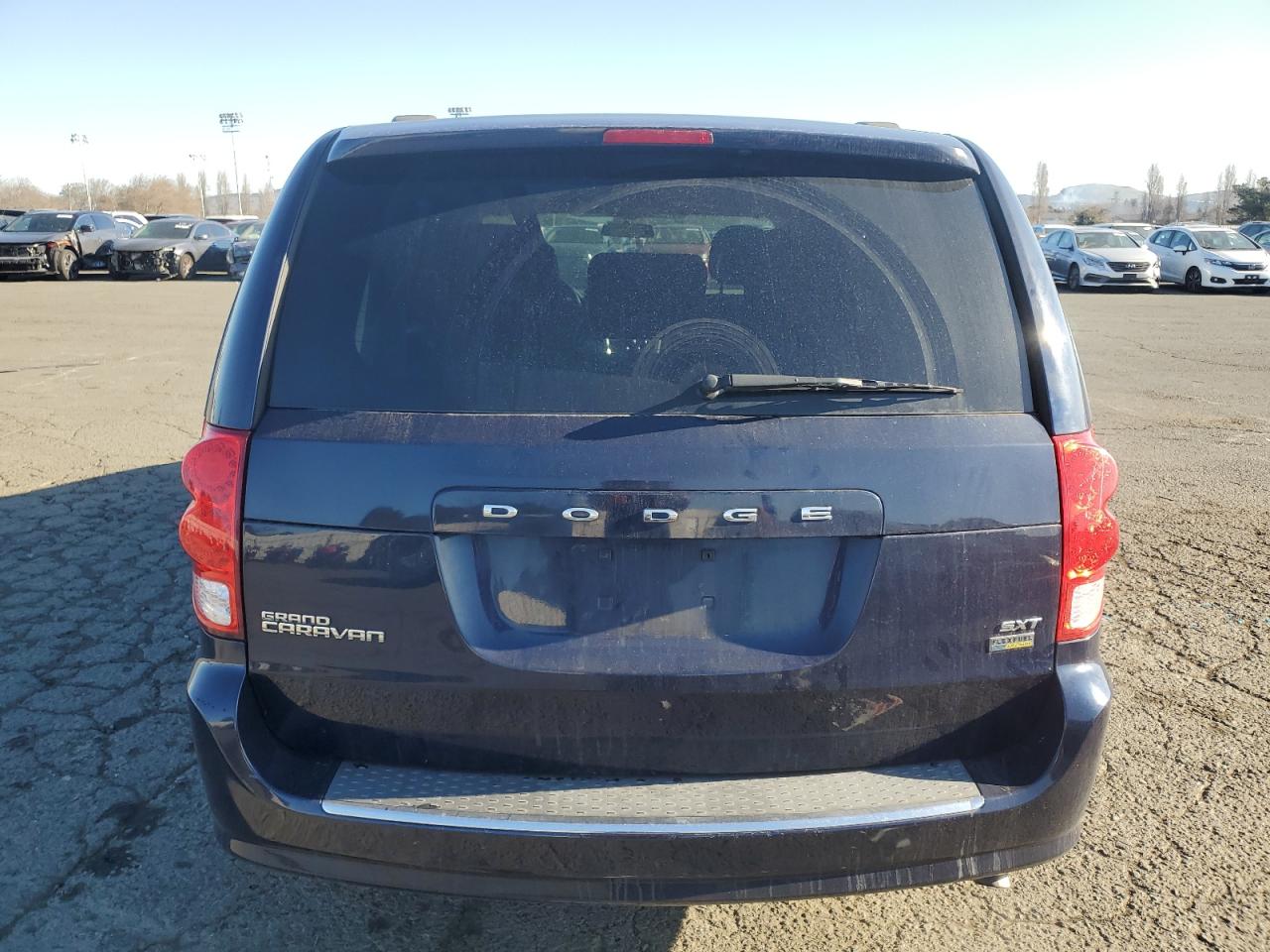 2014 Dodge Caravan VIN 2C4RDGCGXER429978 Copart auction photo, side damage thumbnail 6