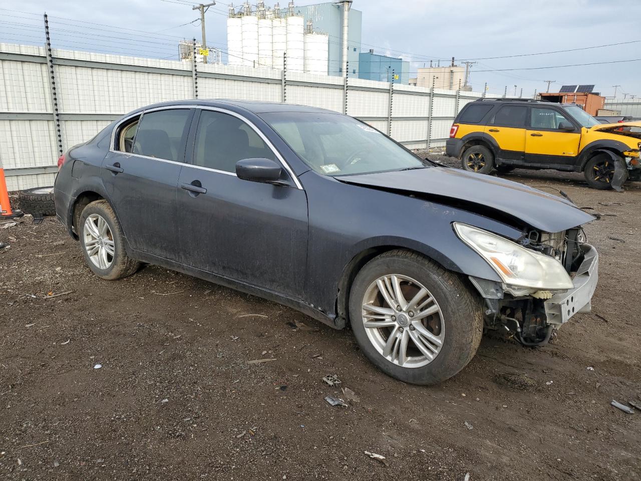 2011 Infiniti G VIN JN1CV6AR7BM354756 Copart auction photo, front end / rear end damage thumbnail 4