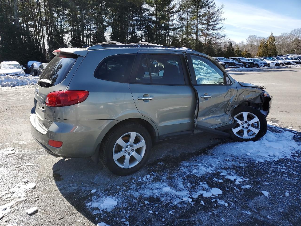 2008 Hyundai Santa Fe VIN 5NMSH13E18H221021 Copart auction photo, all over damage thumbnail 3