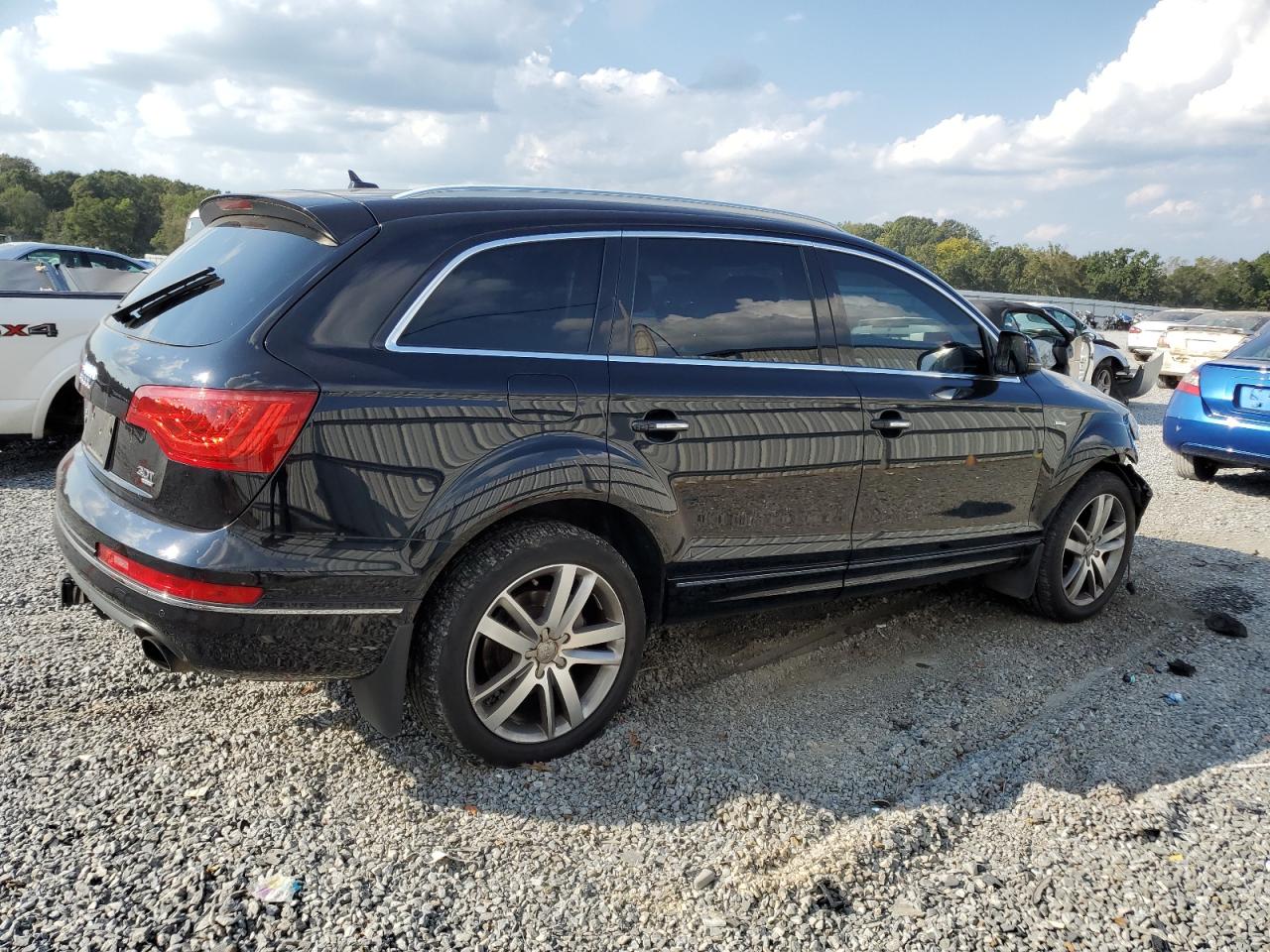 2014 Audi Q7 VIN WA1LGAFE1ED021080 Copart auction photo, front end / rear end damage thumbnail 3