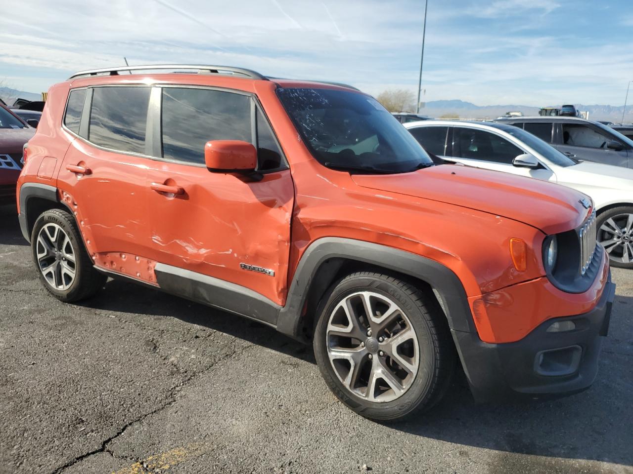 2017 Jeep Renegade VIN ZACCJABB0HPE71635 Copart auction photo, side / front end damage thumbnail 4