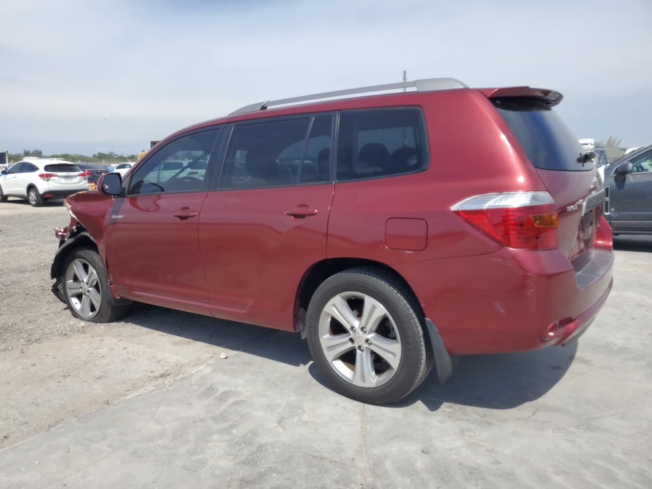 2008 Toyota Highlander VIN JTEES43A782043936 Copart auction photo, front end damage thumbnail 2
