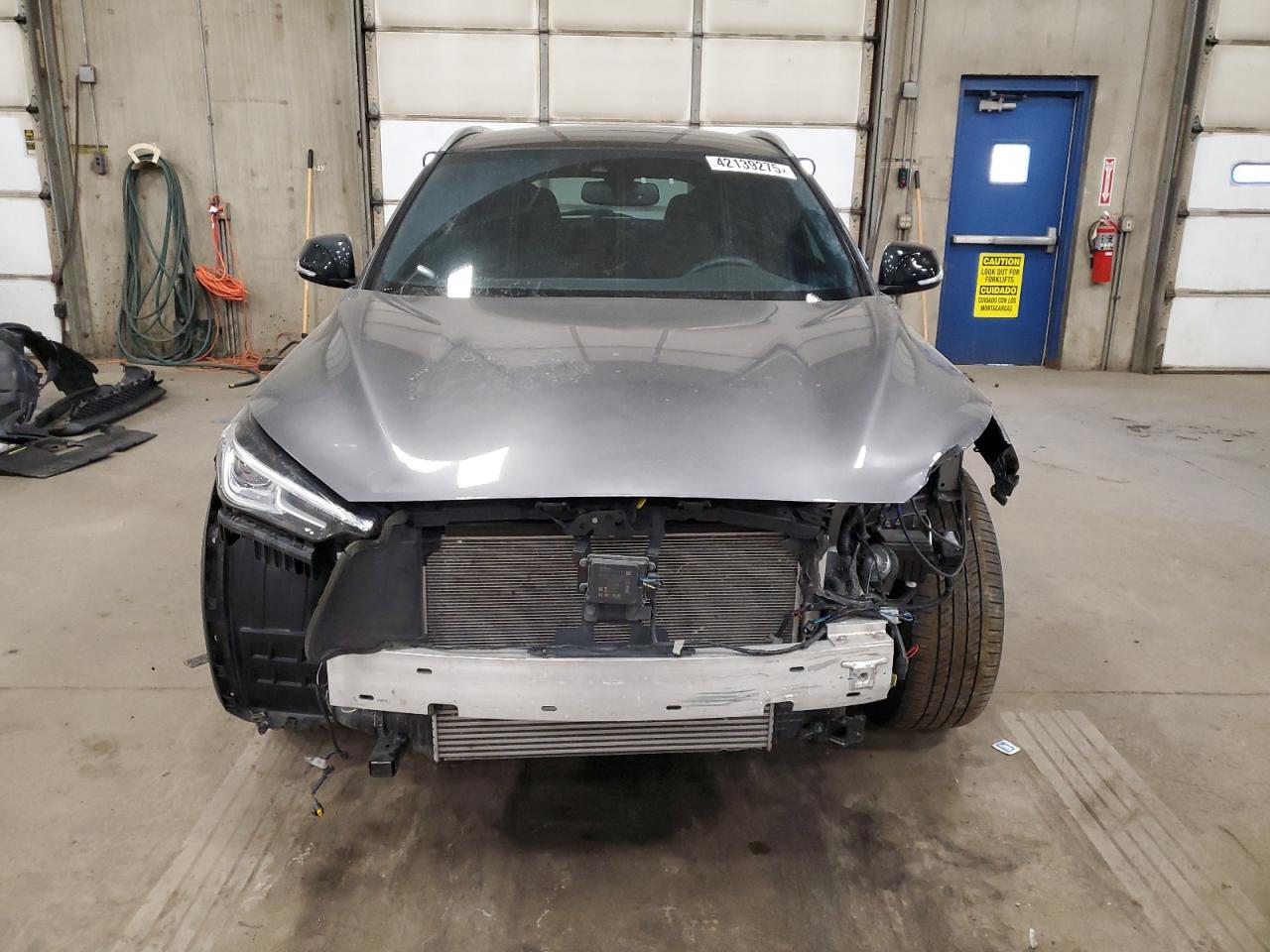 2021 Infiniti QX50 VIN 3PCAJ5BB9MF110307 Copart auction photo, front end damage thumbnail 5