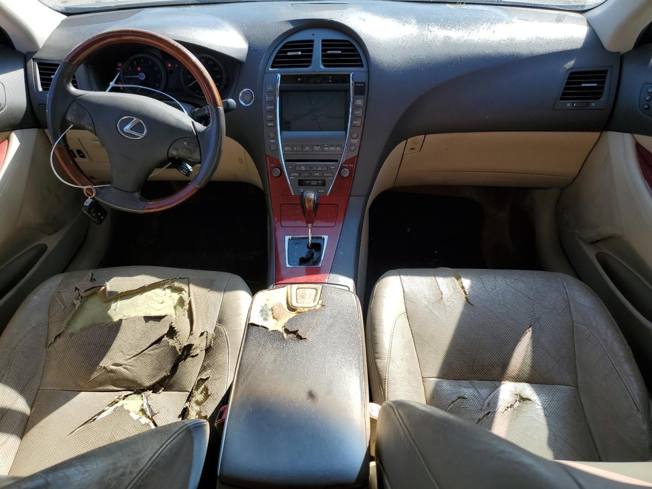 2009 Lexus ES VIN JTHBJ46G992291468 Copart auction photo, top/roof damage thumbnail 8