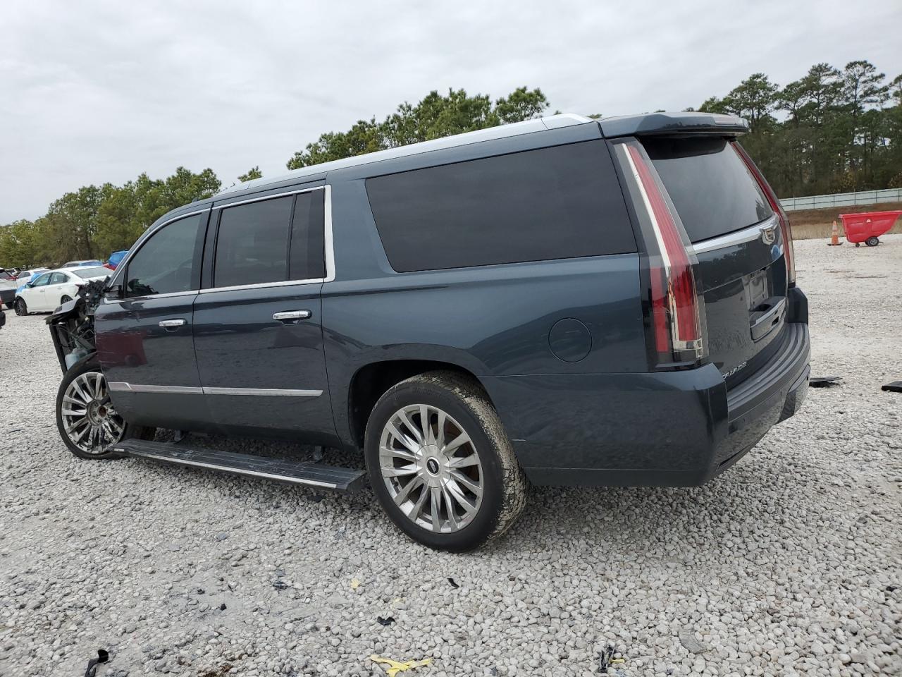 2019 Cadillac Escalade VIN 1GYS3JKJ9KR355933 Copart auction photo, front end / side damage thumbnail 2
