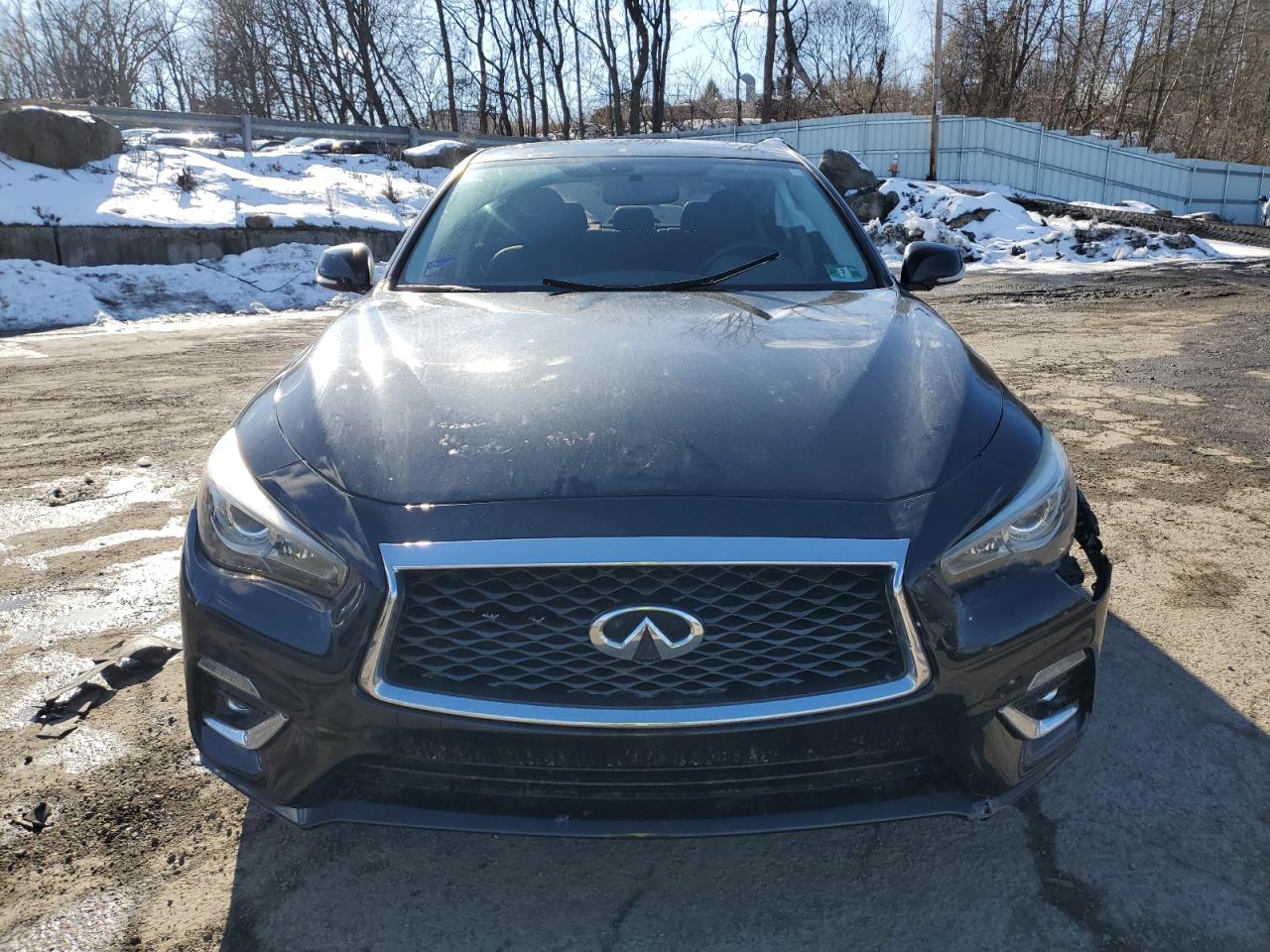 2018 Infiniti Q50 VIN JN1EV7AR2JM433653 Copart auction photo, side / rear end damage thumbnail 5