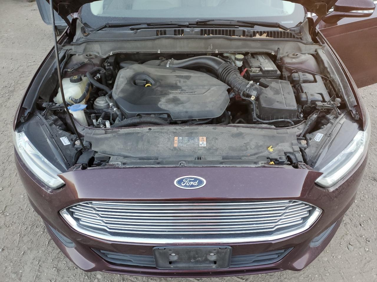 2013 Ford Fusion VIN 3FA6P0HR5DR104682 Copart auction photo, side / front end damage thumbnail 11