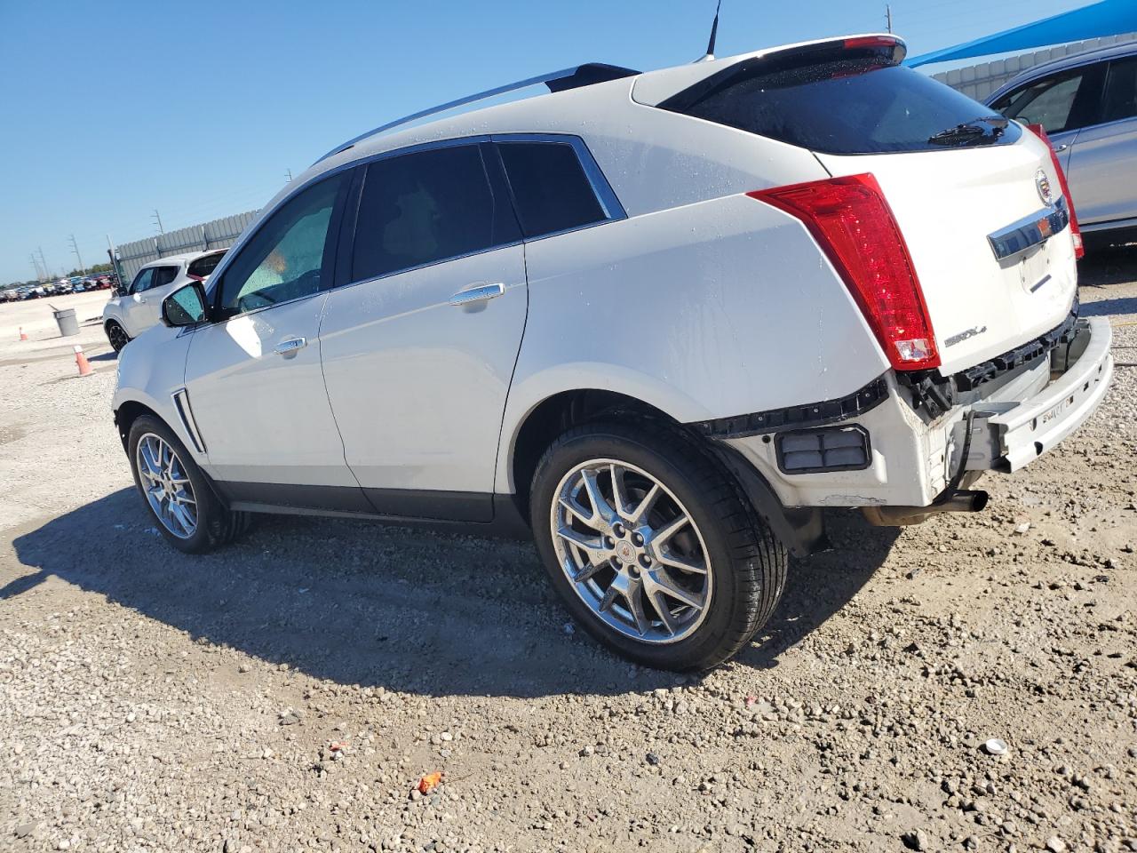 2014 Cadillac SRX VIN 3GYFNGE33ES561570 Copart auction photo, front end / rear end damage thumbnail 2