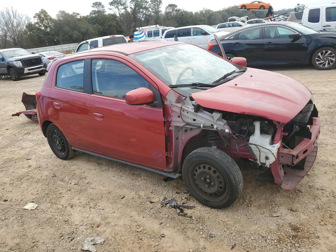 2017 Mitsubishi Mirage VIN ML32A3HJ0HH010001 Copart auction photo, front end / minor dent/scratches damage thumbnail 4