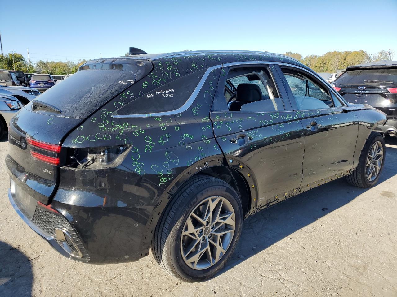 2023 Genesis Gv70 VIN KMUMADTB7PU116279 Copart auction photo, hail / front end damage thumbnail 3