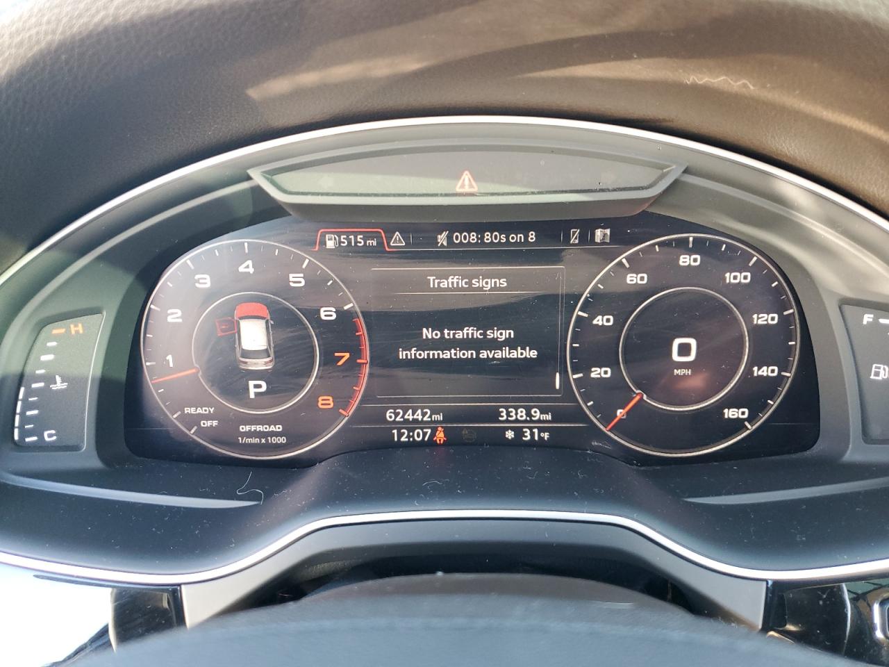 2019 Audi Q7 VIN WA1LAAF76KD000482 Copart auction photo, rear end damage thumbnail 9