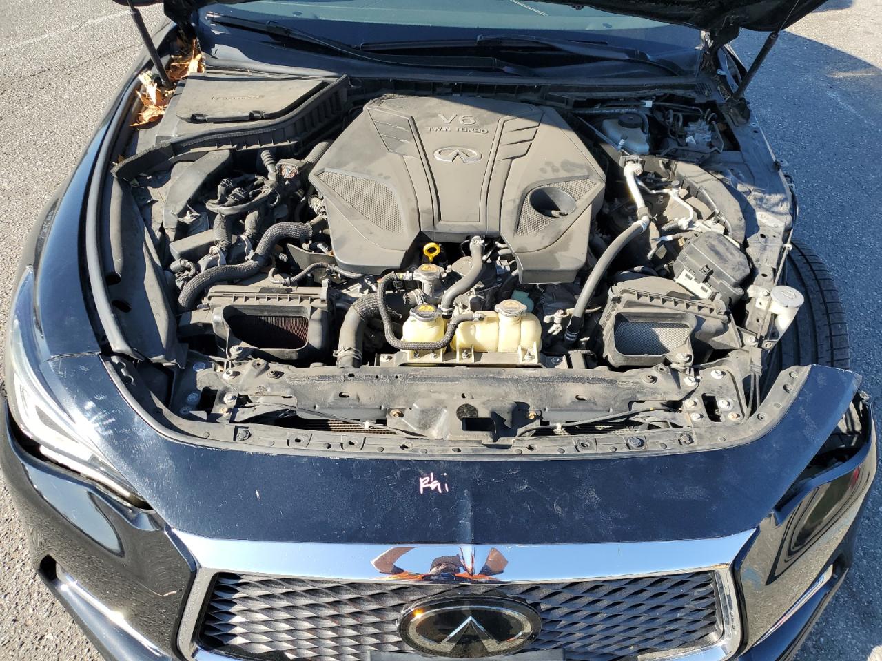 2019 Infiniti Q60 VIN JN1EV7EL8KM290926 Copart auction photo, side / front end damage thumbnail 12