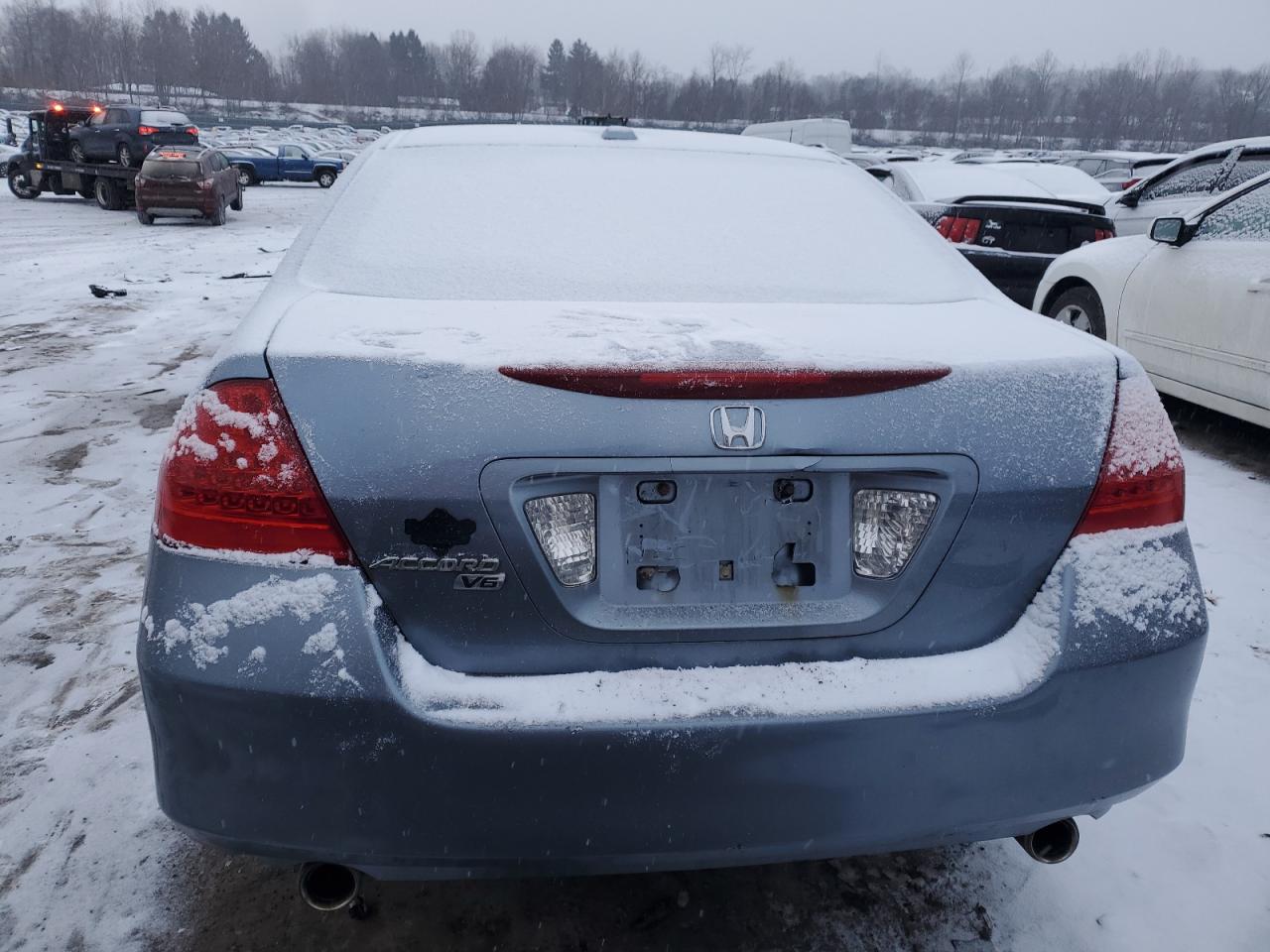 2007 Honda Accord VIN 1HGCM66537A024774 Copart auction photo, side damage thumbnail 6