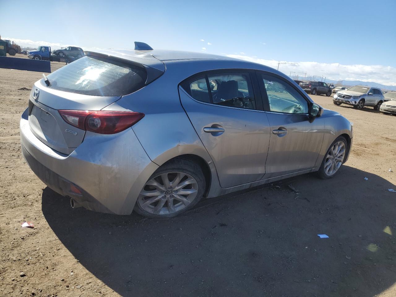 2014 Mazda 3 VIN JM1BM1M36E1181856 Copart auction photo, side damage thumbnail 3