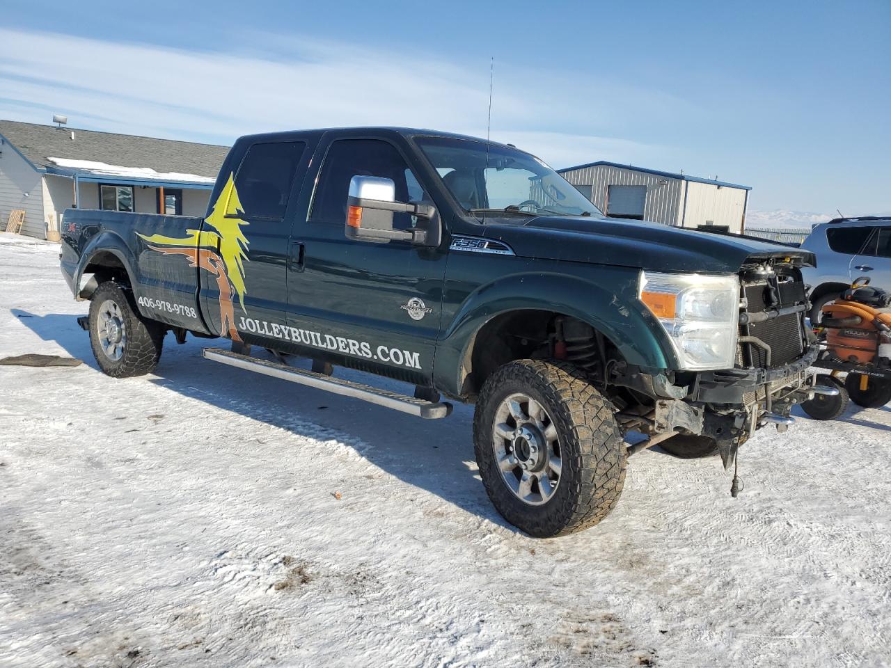 2011 Ford F350 VIN 1FT8W3BTXBEC20374 Copart auction photo, front end / rear end damage thumbnail 4