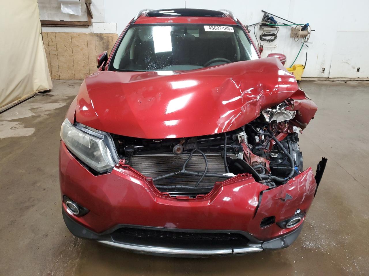 2014 Nissan Rogue VIN 5N1AT2MM4EC757621 Copart auction photo, front end / minor dent/scratches damage thumbnail 5