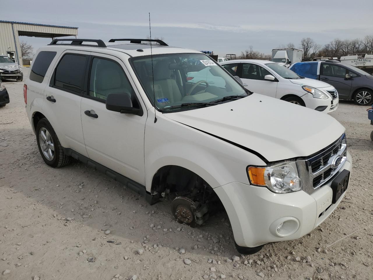 2011 Ford Escape VIN 1FMCU9DG9BKB39222 Copart auction photo, undercarriage damage thumbnail 4