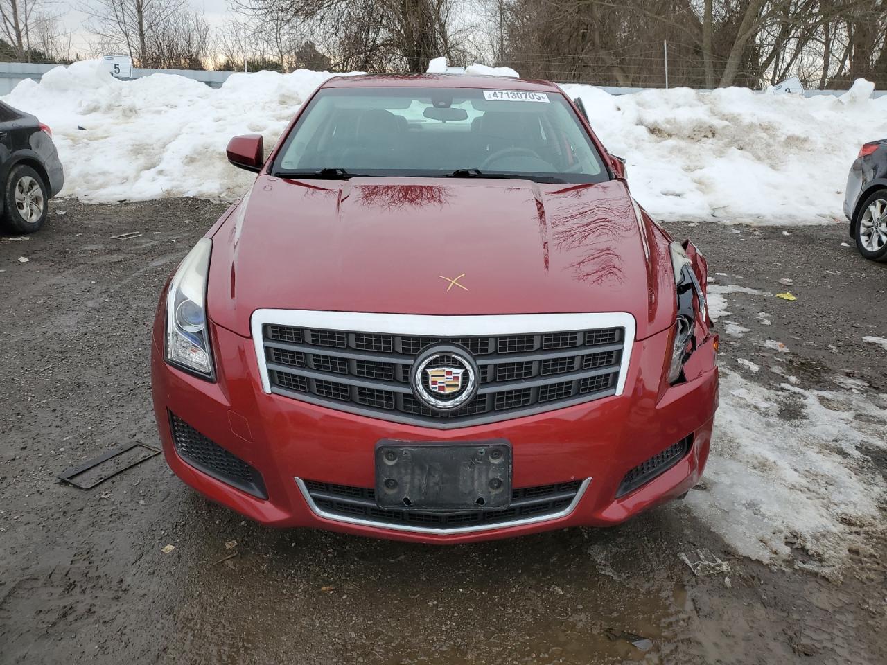2014 Cadillac ATS VIN 1G6AG5RXXE0192924 Copart auction photo, front end / side damage thumbnail 5