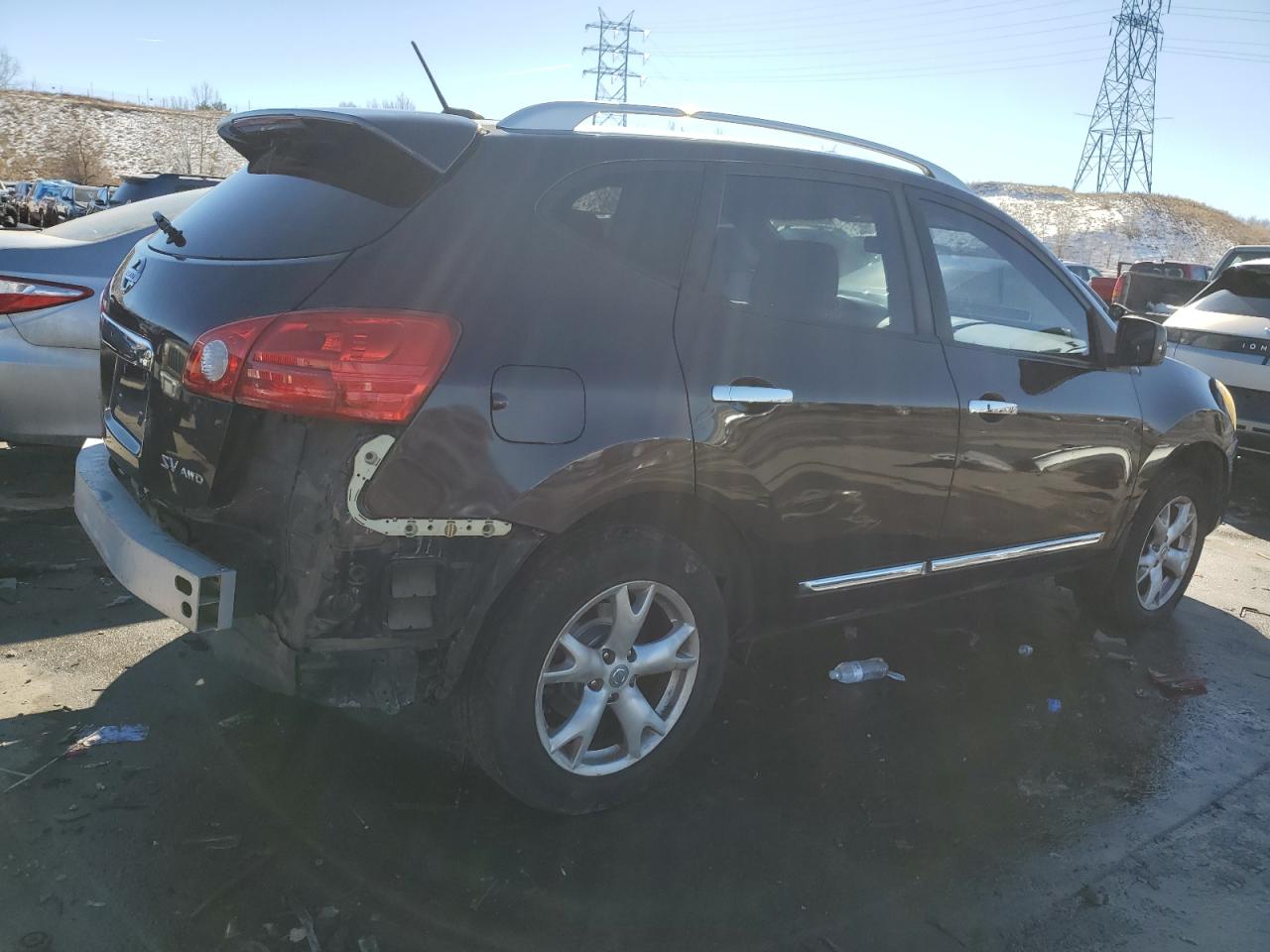 2011 Nissan Rogue VIN JN8AS5MV4BW300176 Copart auction photo, rear end damage thumbnail 3