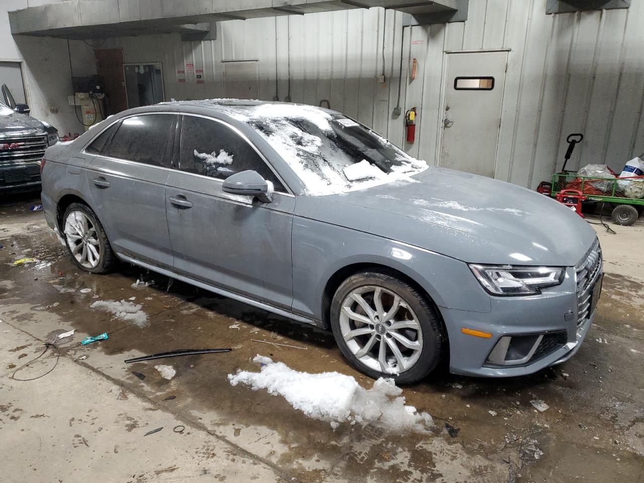 2019 Audi A4 VIN WAUENAF45KA012372 Copart auction photo, vandalism damage thumbnail 4