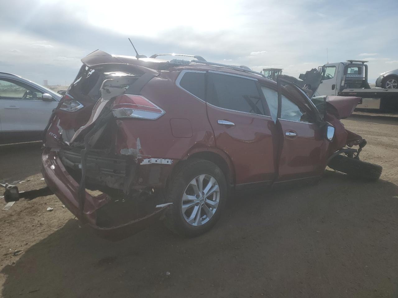 2016 Nissan Rogue VIN 5N1AT2MV4GC760000 Copart auction photo, all over damage thumbnail 3