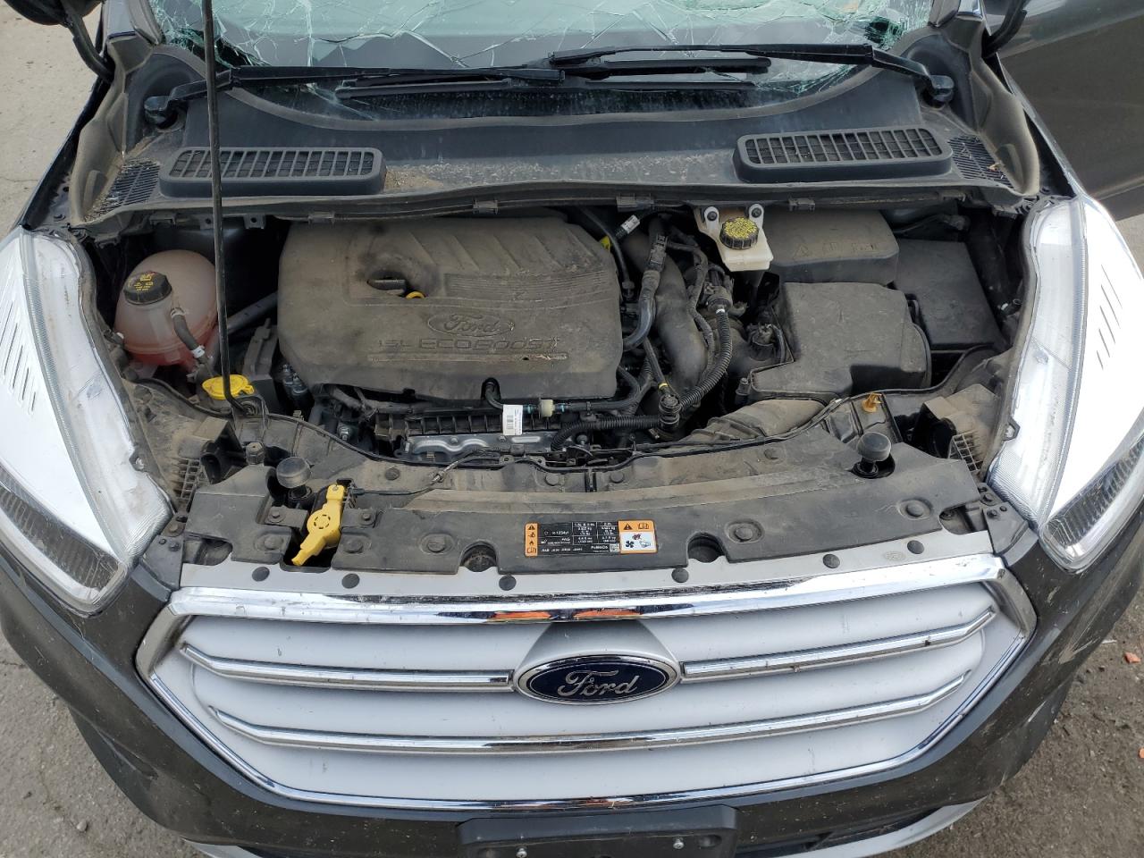 2018 Ford Escape VIN 1FMCU9GD4JUD22693 Copart auction photo, all over damage thumbnail 12