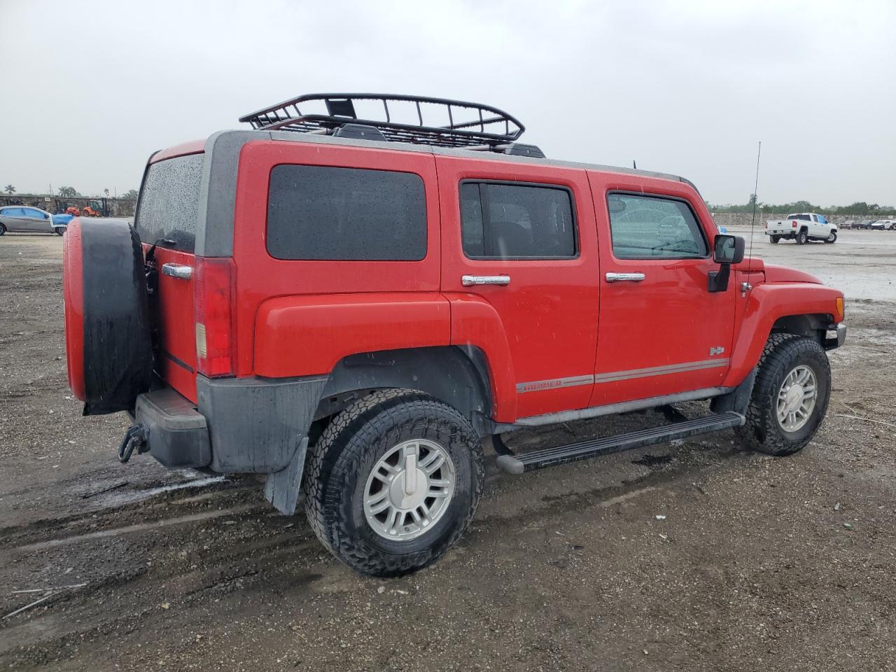 2008 Hummer H3 VIN 5GTEN13E388141400 Copart auction photo, rear end damage thumbnail 3